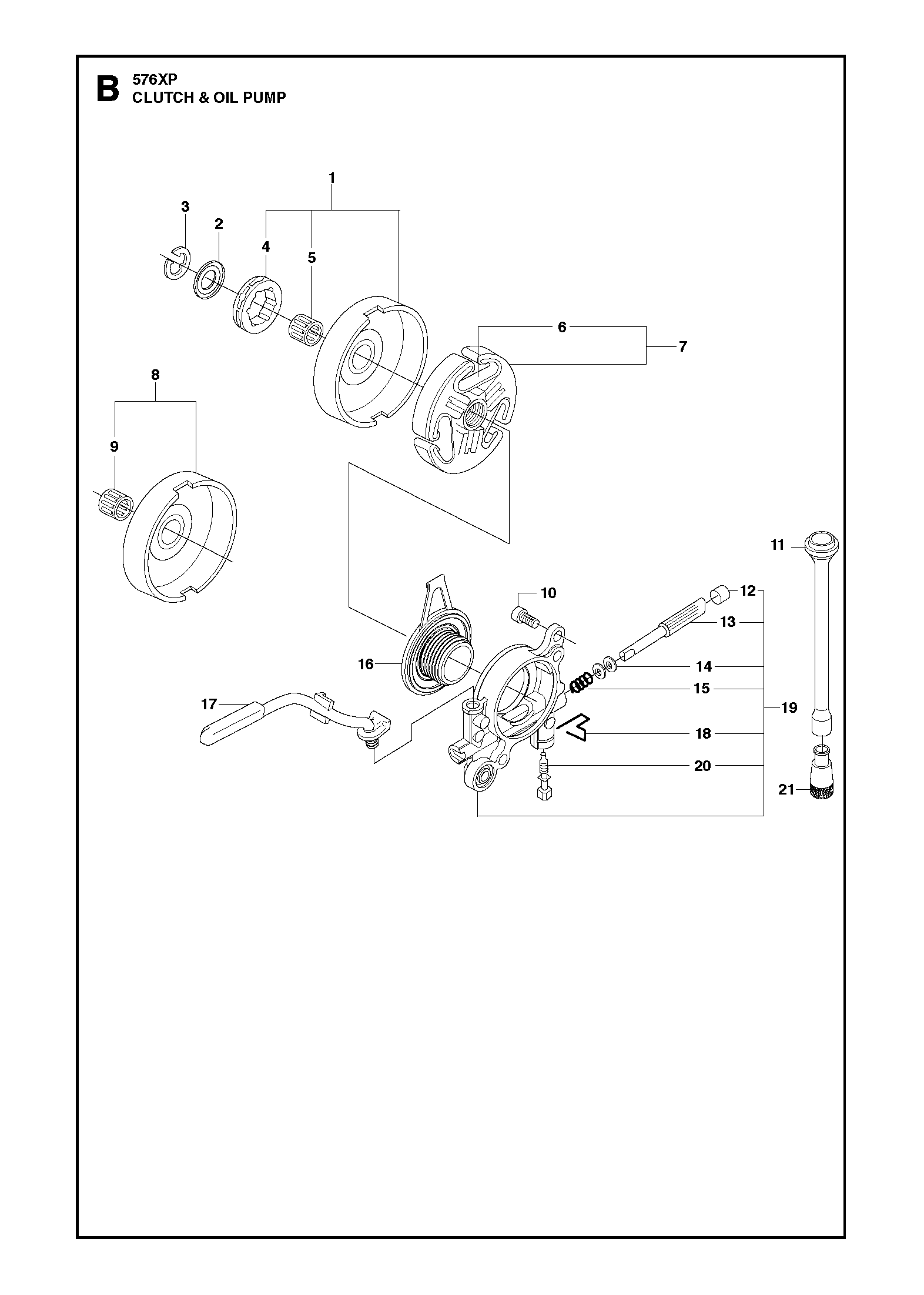 EMBRAYAGE ET POMPE À HUILE