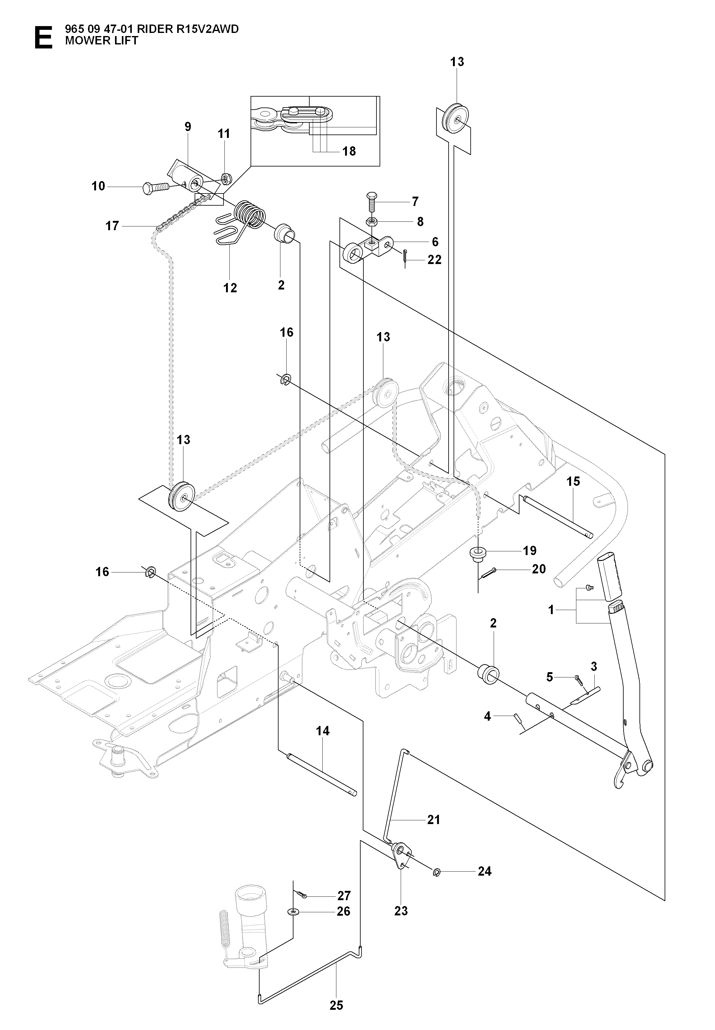 Rasenmäherlift / Decklift