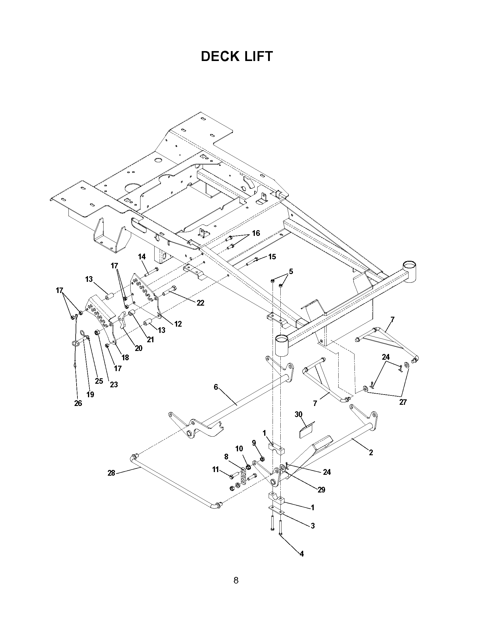 Rasenmäherlift / Decklift