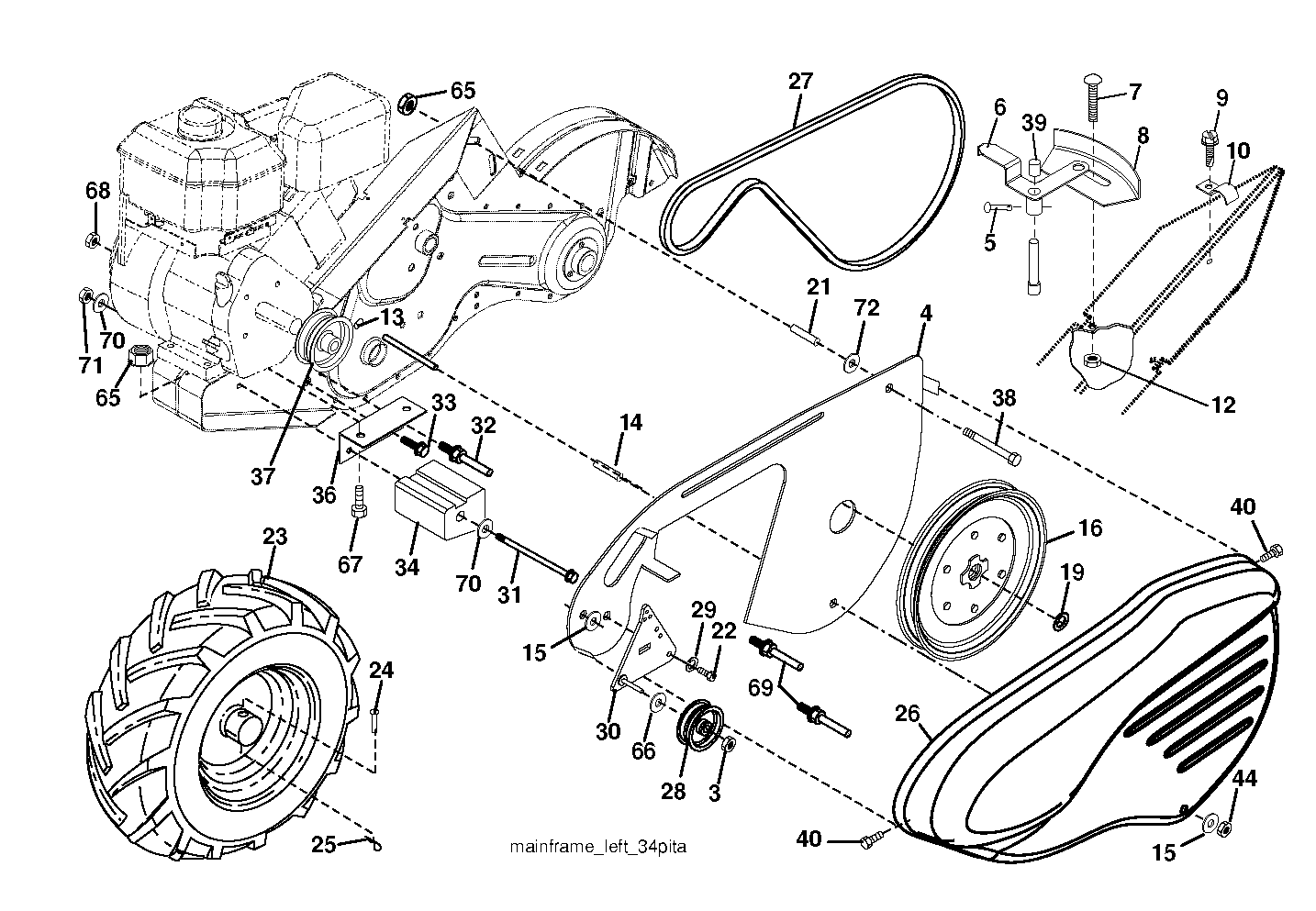 MAINFRAME, LEFT SIDE