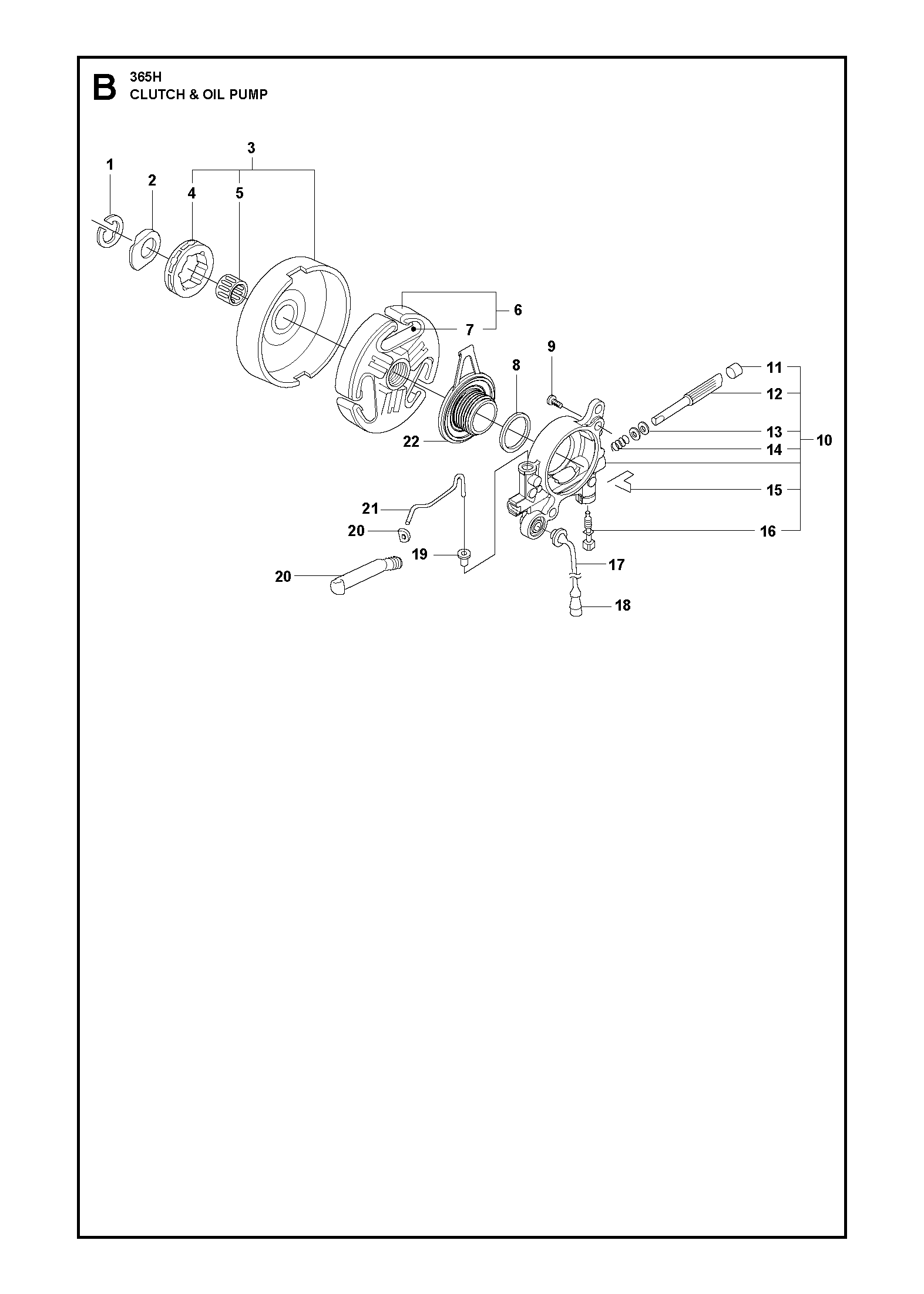 EMBRAYAGE ET POMPE À HUILE