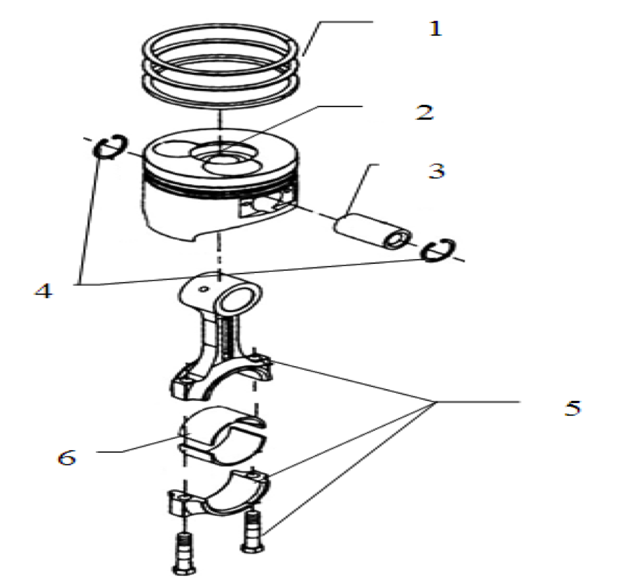 PISTONE E ALBERO MOTORE