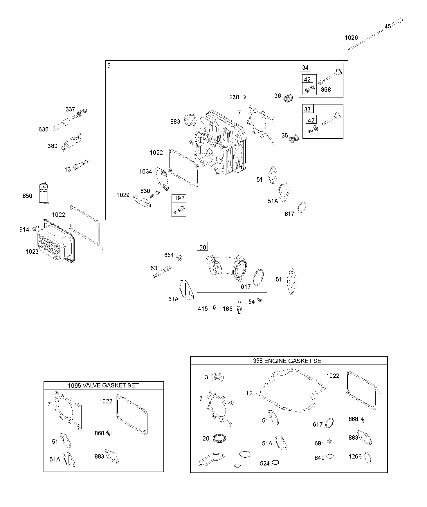 CYLINDER HEAD, GASKET SET - ENGINE, GASKET SET - VALVE, INTAKE MANIFOLD, VALVES