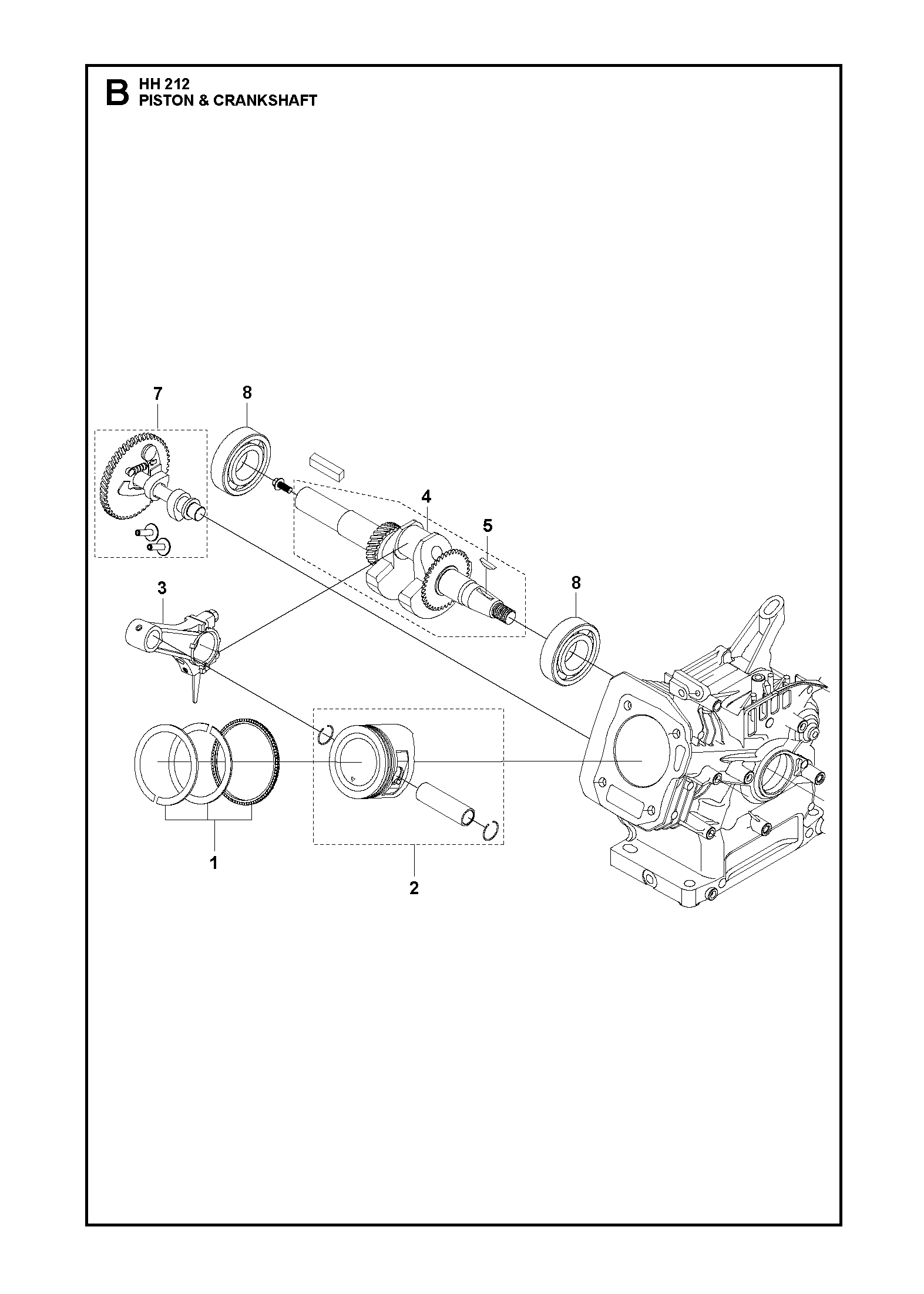PISTON ET VILEBREQUIN