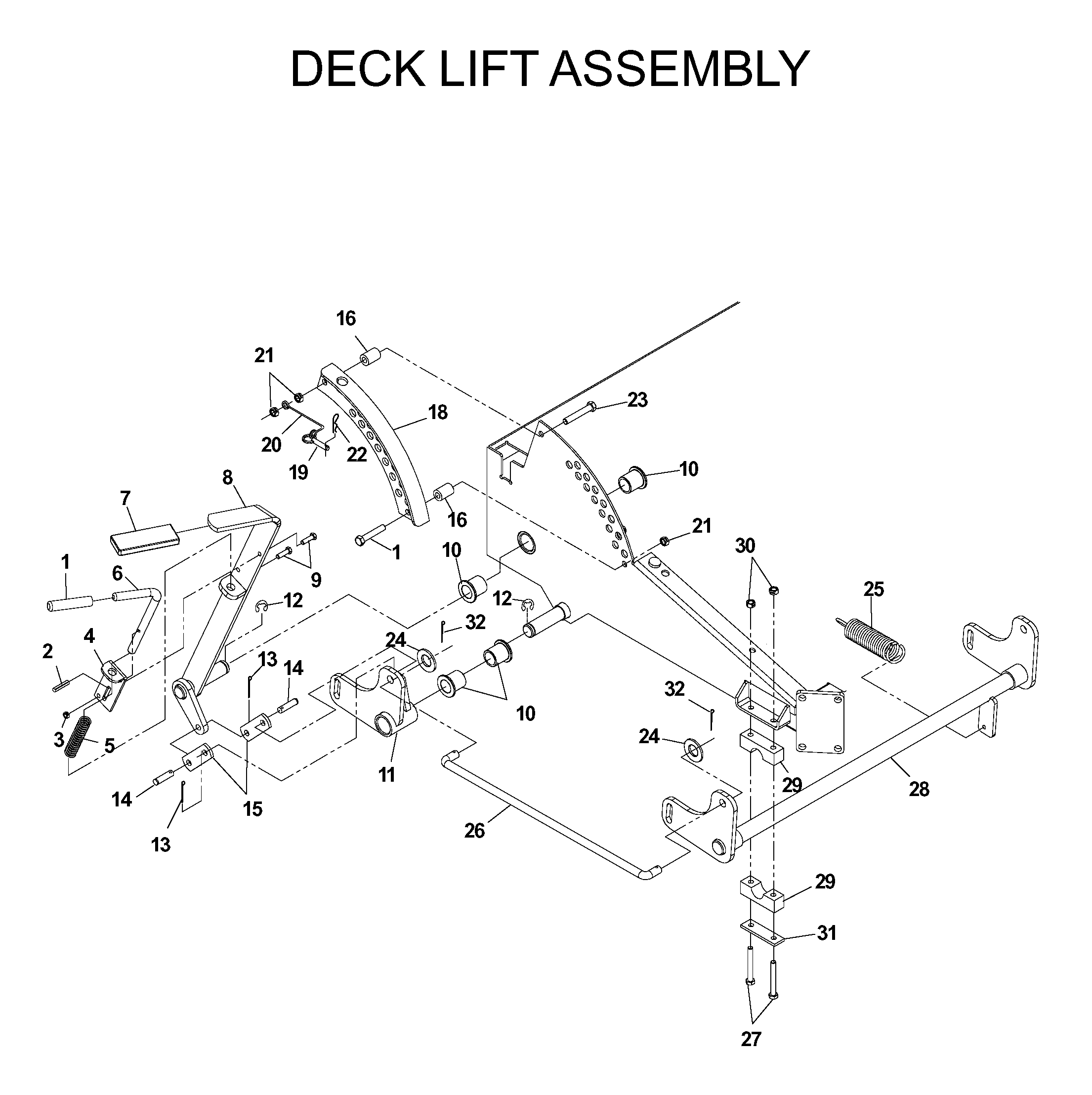 Rasenmäherlift / Decklift
